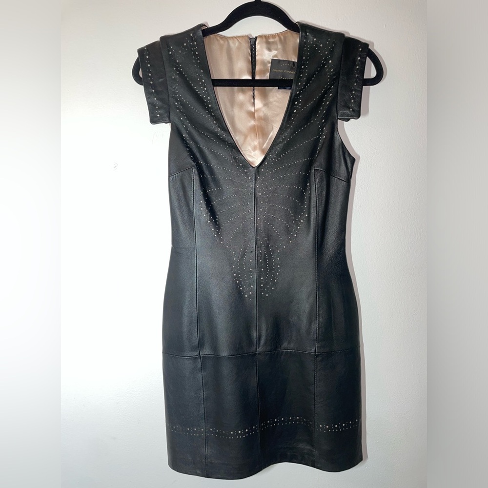 FRENCH CONNECTION Genuine Leather Dress 0